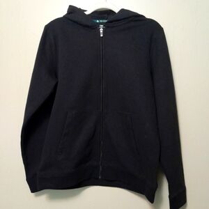 Tek Gear Black Zip Hoodie Large Woman